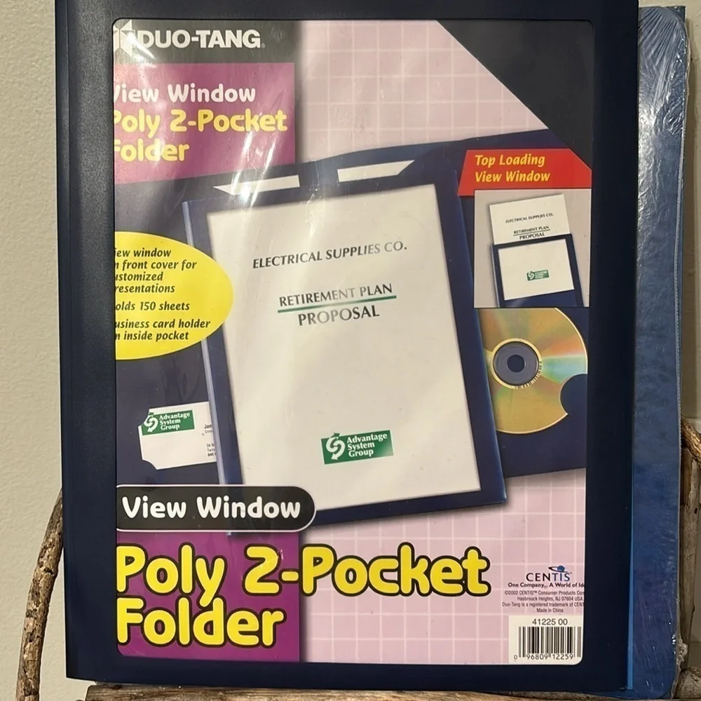 ALL NEW! LOT OF 2 POCKET FOLDERS, HANGING BINDERS AND 1INCH BINDERS
